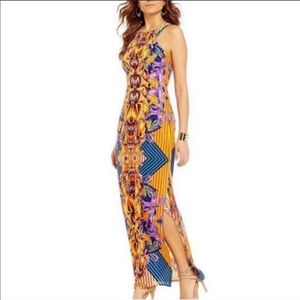 Gianni Bini Floral Geometric Maxi Dress
